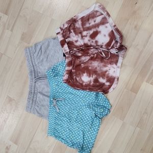 3 pair sweat/lounge shorts like new